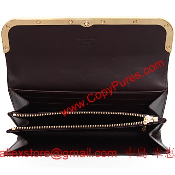 ルイヴィトン モノグラム ヴェルニ ポルトフォィユ・ロスモア 長財布 アマラント M91591